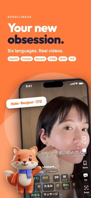 Scrollingua: Language Learning screenshot 1