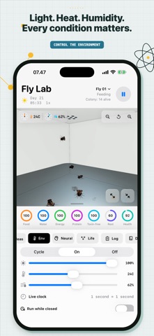 Fly Lab: Pocket Laboratory iPhone screenshot