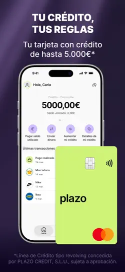 Captura de pantalla de Plazo · Tarjeta Y Préstamos en iPhone 2