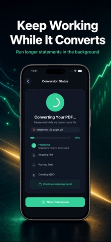 PDF to QBO Converter iPhone screenshot