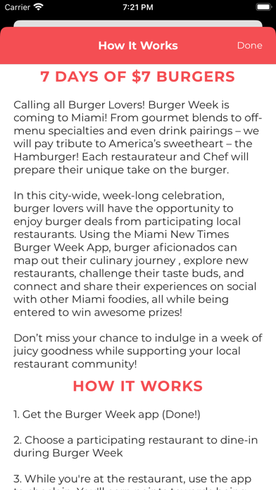 Miami New Times Burger Week Screenshot