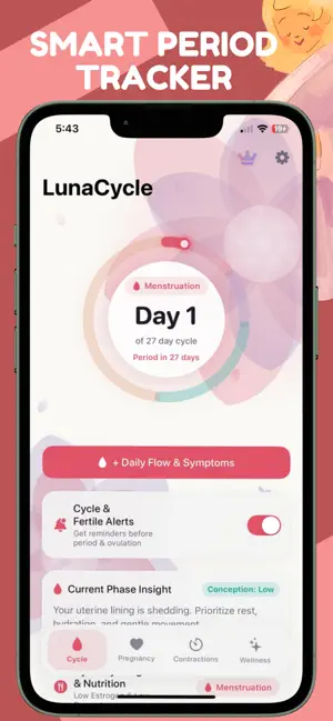 Period Tracker & Pregnancy App screenshot 1