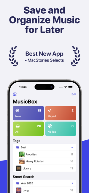 ‎MusicBox: Save Music for Later Screenshot