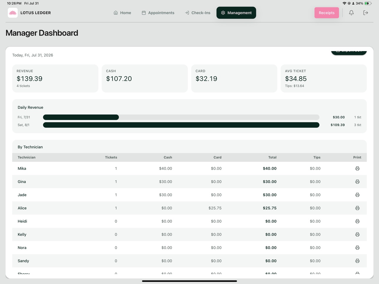 Screenshot 4 of Lotus Ledger POS
