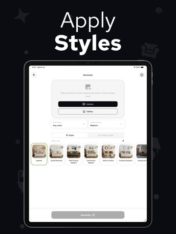 AI Interior Design – InterUp iPad screenshot