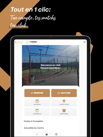 SAHARA PADEL CLUB iPad screenshot