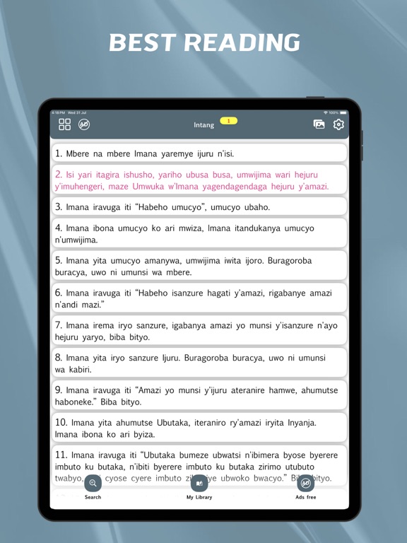 Screenshot #5 pour Kinyarwanda Bible - offline