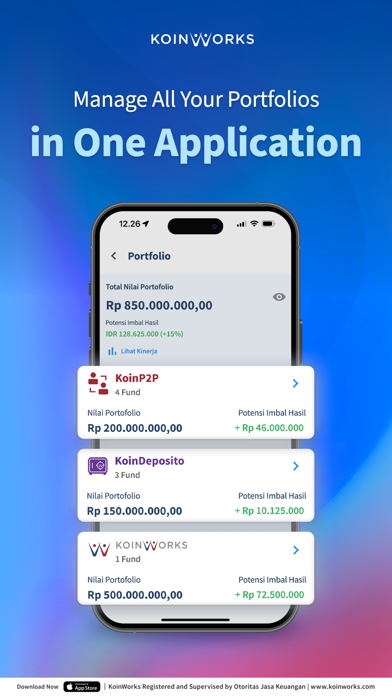 KoinWorks Super App Funding Screenshot