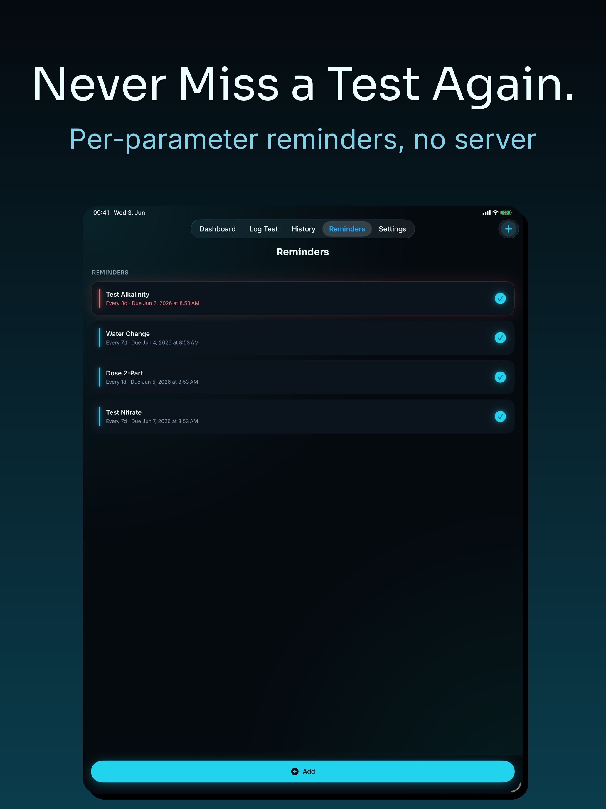 ReefDrift: Reef Parameter Log screenshot 14