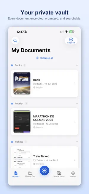 SecureDoc · Document Vault AI screenshot 1