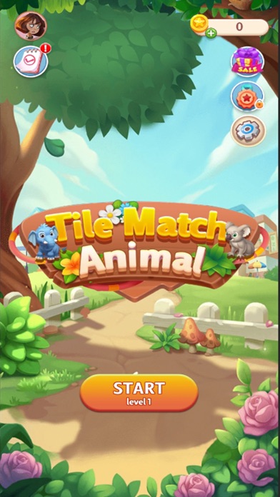 Tile Match Animal-Puzzle Game Screenshot