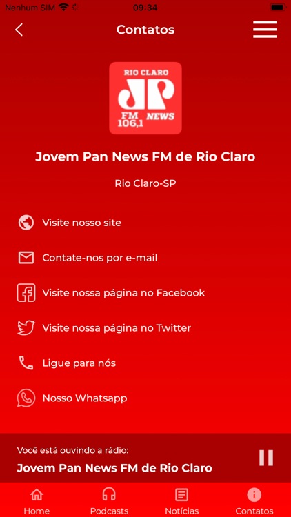 Jovem Pan News FM de Rio Claro