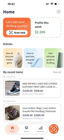 The Thrift AI－Profit Αρρ iPhone screenshot