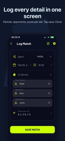 BioCourt – Padel AI Coach screenshot
