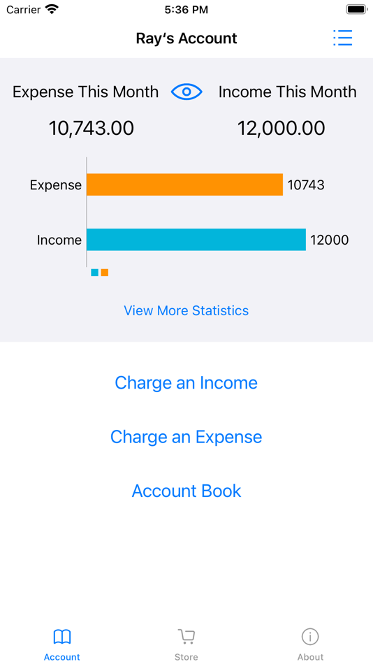 #1. Account Book - Simple (iOS) Podle: 睿 张