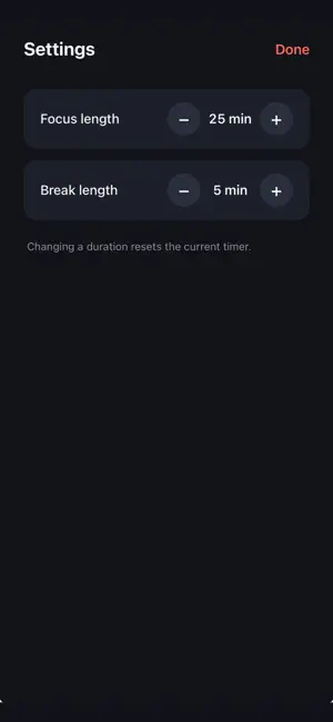 Plain Pomodoro screenshot 3