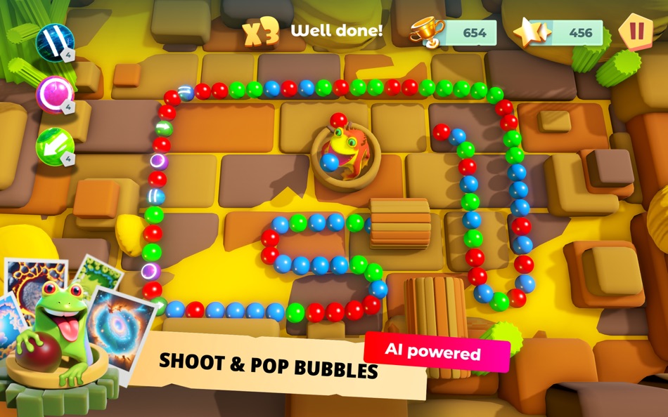 #2. Frog Bubble Blast: Match & Pop (macOS) 由: Virplay, TOO