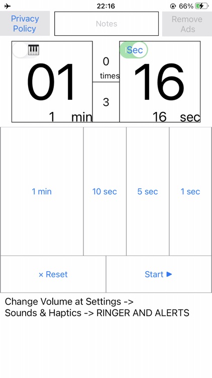 Interval Timer Alarm