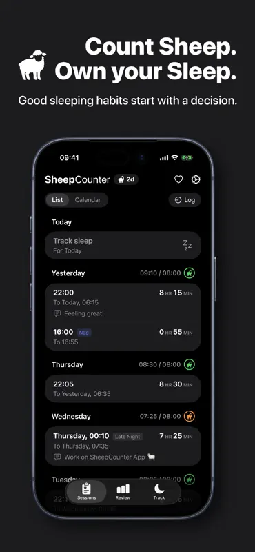 SheepCounter: Sleep Tracker screenshot 1 of 10