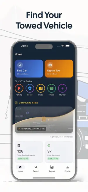 ParkSOS – Car Towing Alerts screenshot 1