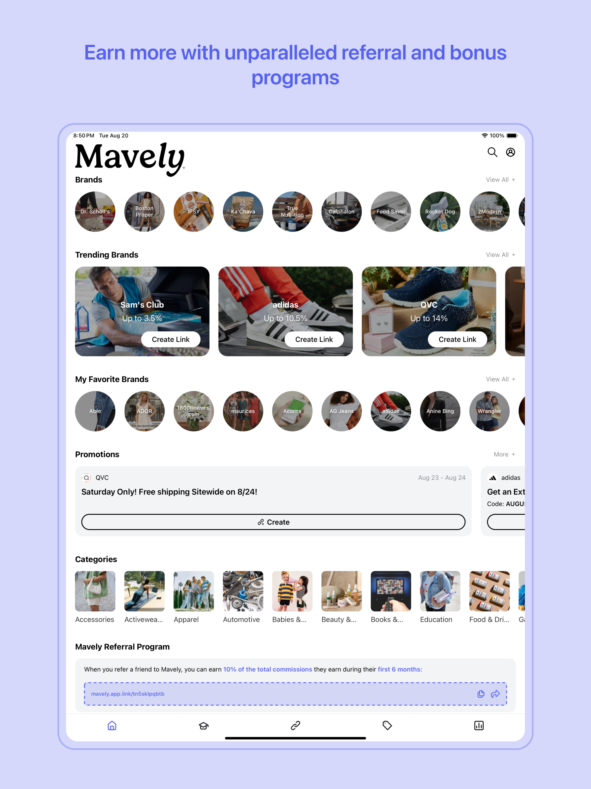 Mavely - Influencer Rewards