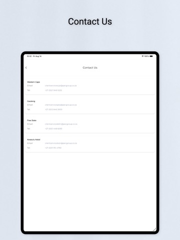 PEC Utility Management iPad screenshot