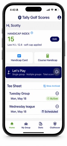 Tally Golf Scores Screenshot 1 of 6
