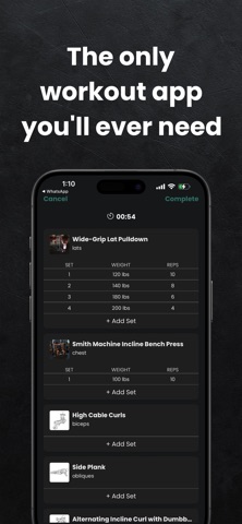 Allbody Workout Planner Screenshot 1 of 4