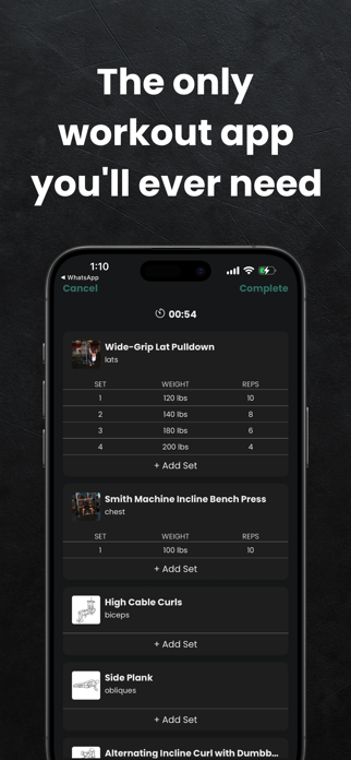 Allbody Workout Planner Screenshot 1 of 4