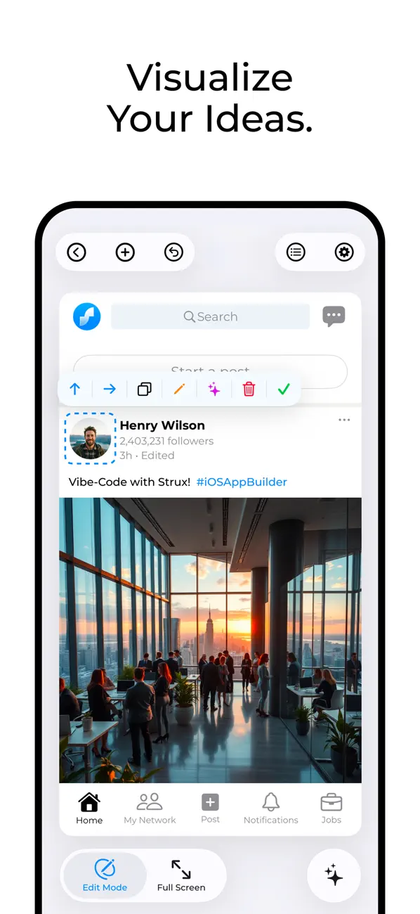 #2. Strux: Mobile App Builder (iOS) Ved: Ashak Studios