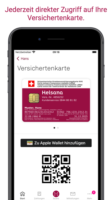 myHelsana screenshot