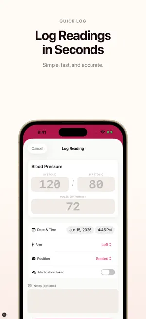 Blood Pressure Tracker - Pulse screenshot 2