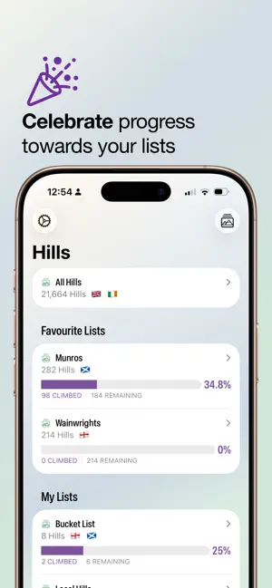 Cairns: UK Hill Lists screenshot 2