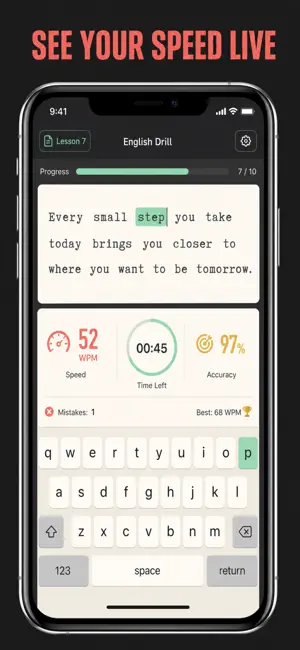 Typing Tutor: Learn to Type screenshot 2