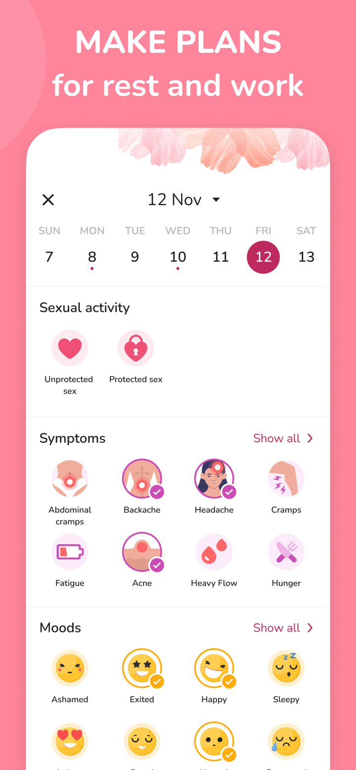 My Calendar - Period Tracker screenshot 2