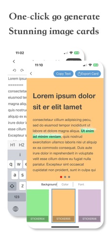 Md2Card - Markdown to image iPhone screenshot