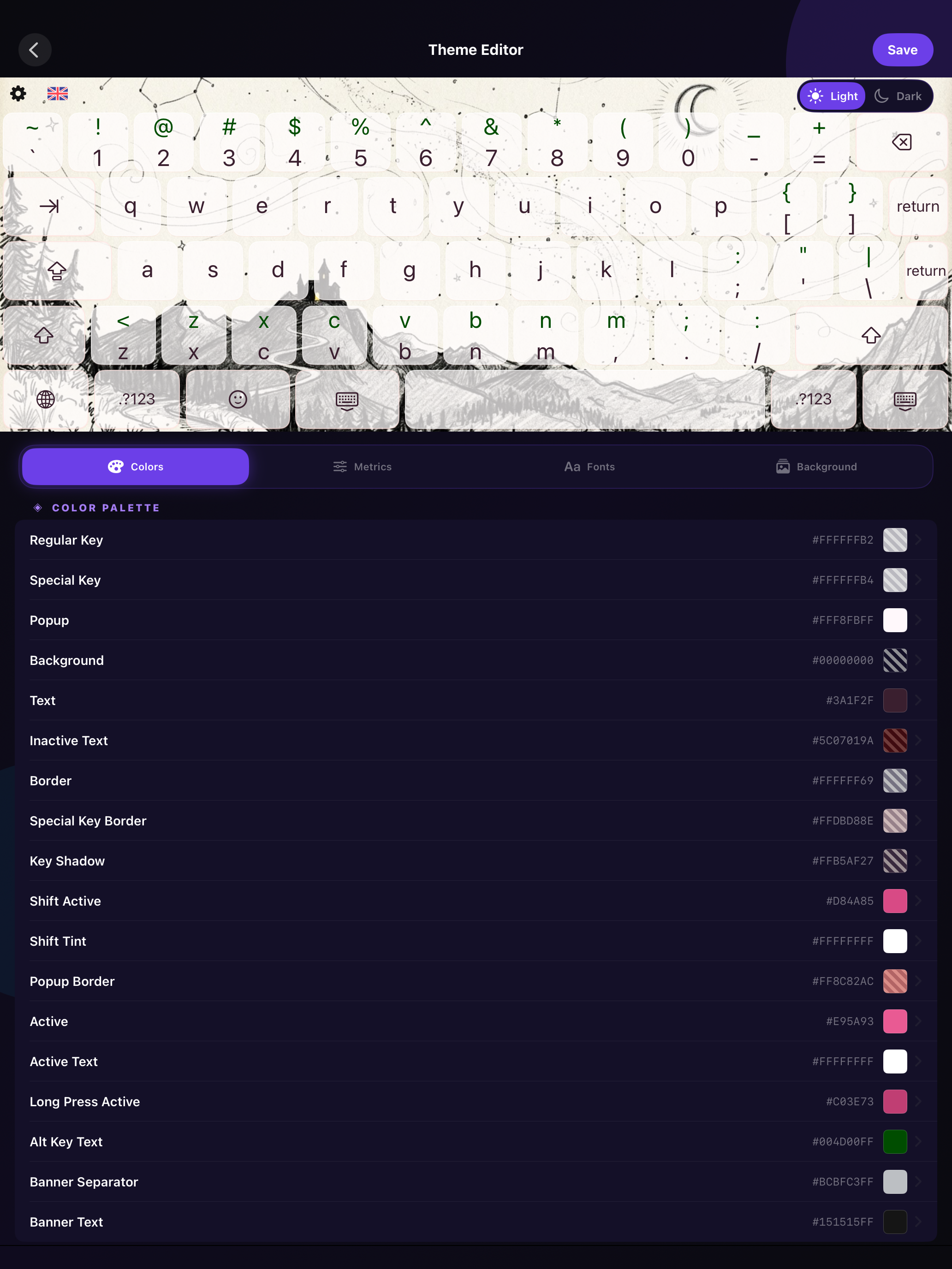 zKeyboard: Fancy Themes screenshot 6