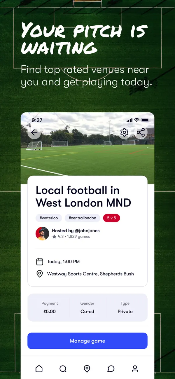 Screenshot #2 pour Footy Addicts: Play Football