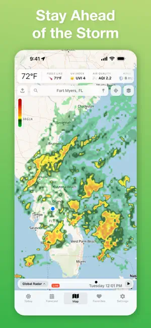 Vortix Pro: Weather Radar Maps screenshot 1