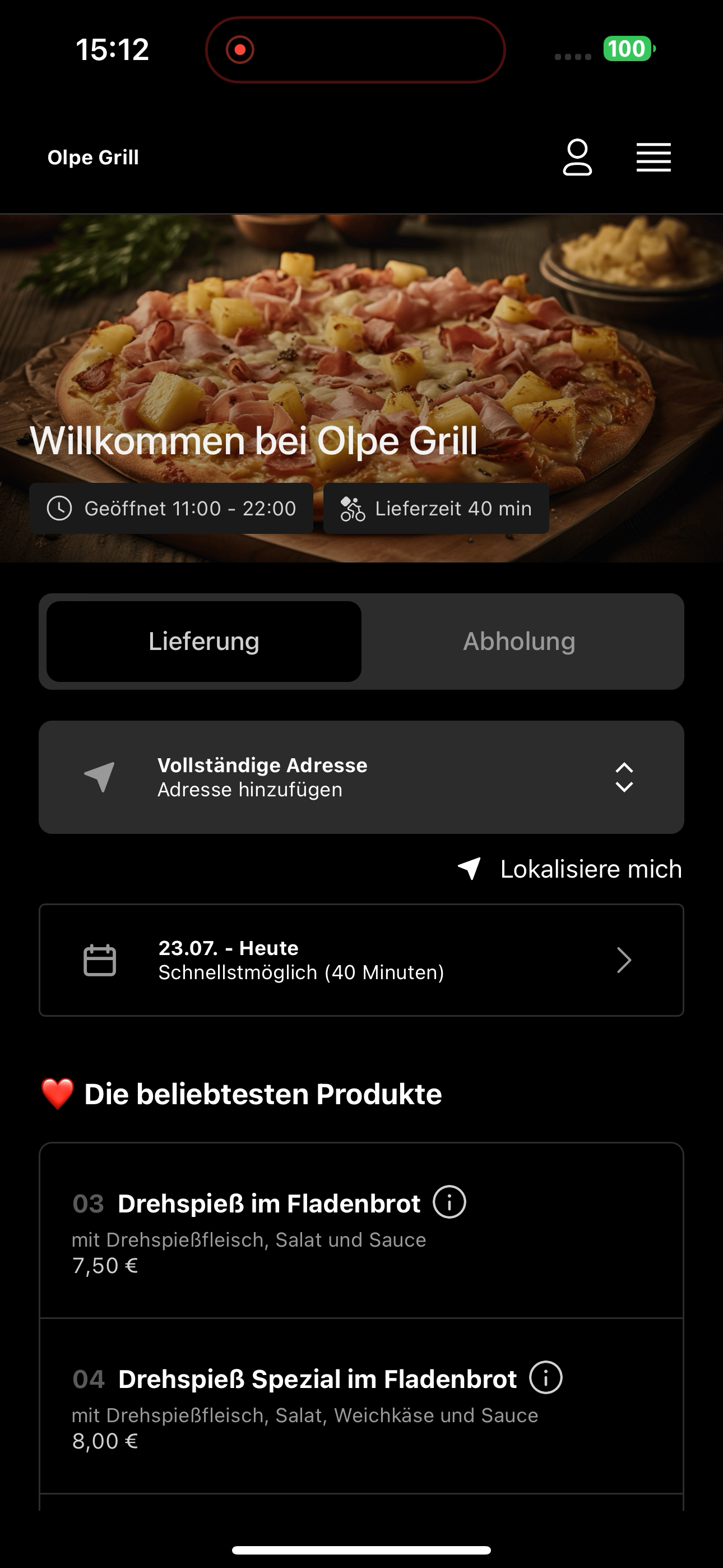 Olpe Grill screenshot 5