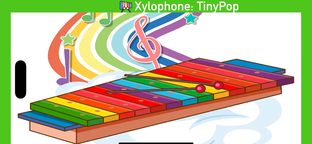 Screenshot #1 pour Xylophone: TinyPop RainbowKeys