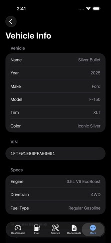 VaultDrv: Car Record Keeper screenshot