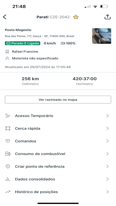Proteja-se Rastreamentos Screenshot