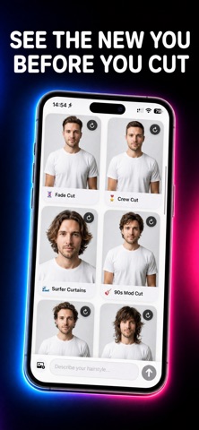 AI Haircuts - Which one for me iPhone screenshot