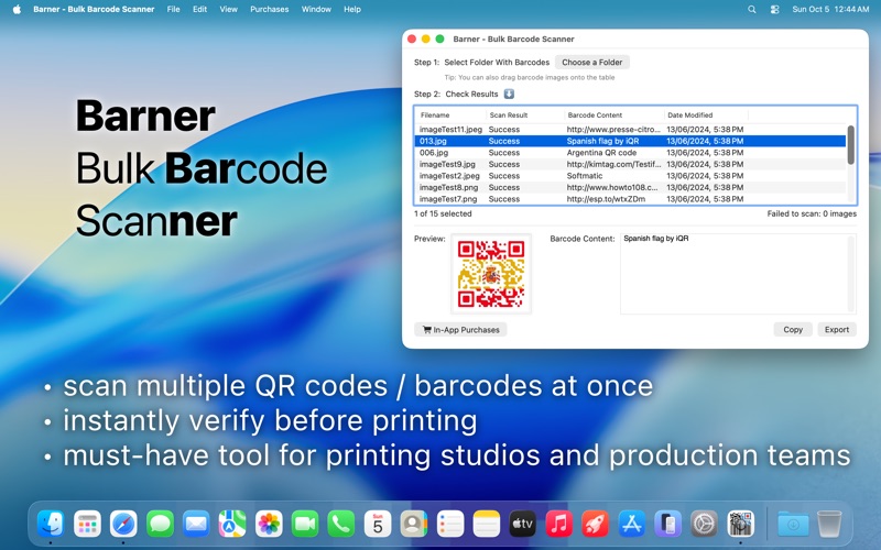 Screenshot #1 pour Barner - Bulk Barcode Scanner