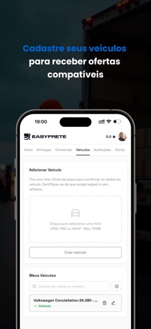 EasyFrete: Motorista e Cliente screenshot