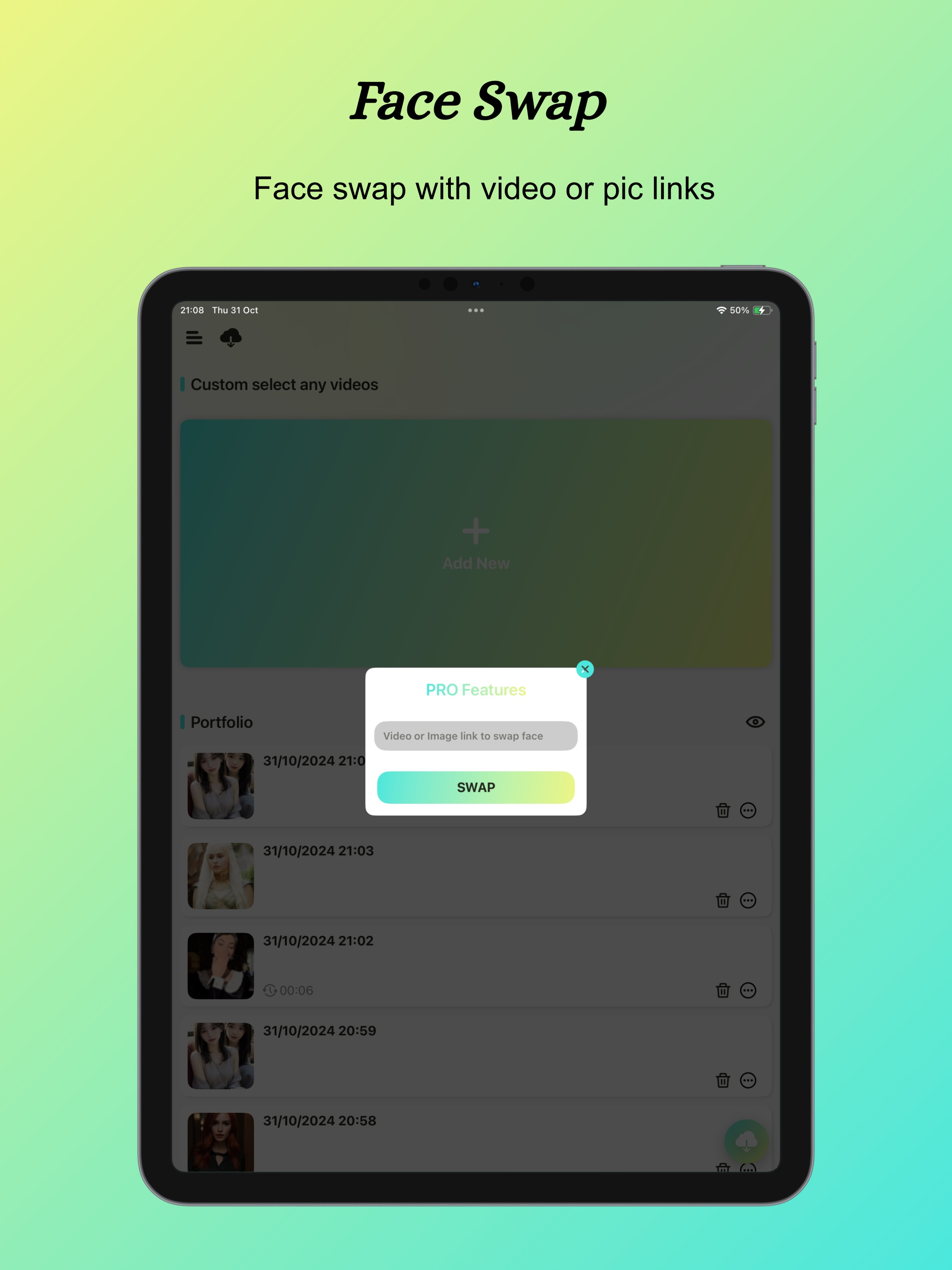 FaceMorpher - AI Swap Videos screenshot 9