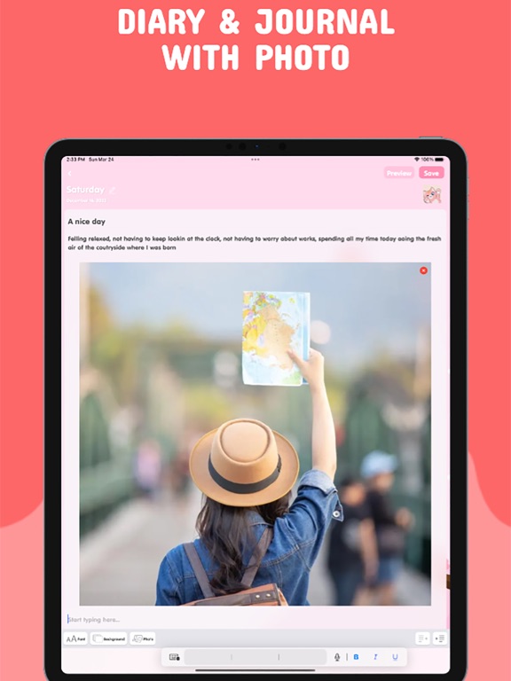 Secret Diary - Diary with Lock iPad screenshot 7 - Lifestyle app