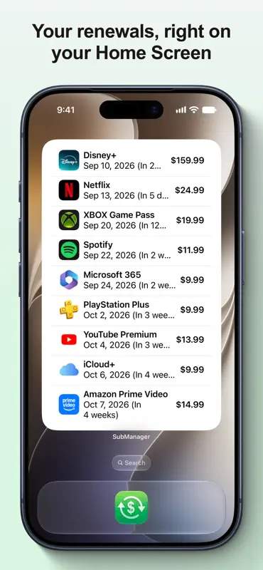 SubManager: Subscriptions screenshot 6 of 7