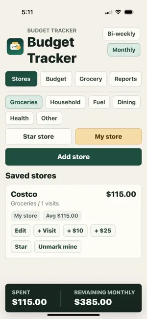 BudgetTrackerForUs screenshot 2